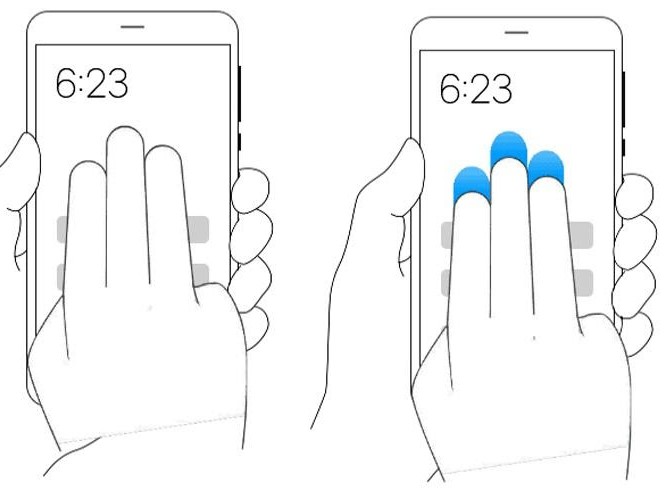 MIUI 3 Fingers Gesture Screenshot